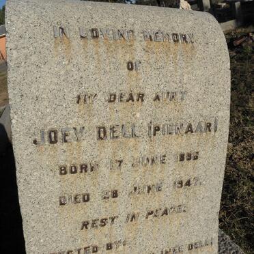 DELL Joey nee PIENAAR 1886-1947
