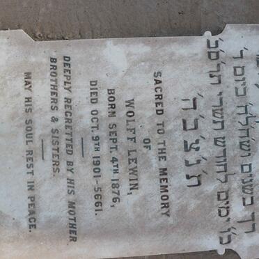 LEWIN Wolff 1876-1901