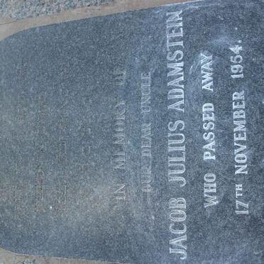 ADAMSTEIN Jacob Julius -1954