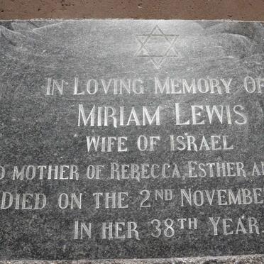 LEWIS Miriam -1904