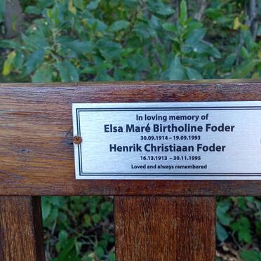 FODER Henrik 1913-1995 &amp; Elsa Maré Birtholine 1914-1993