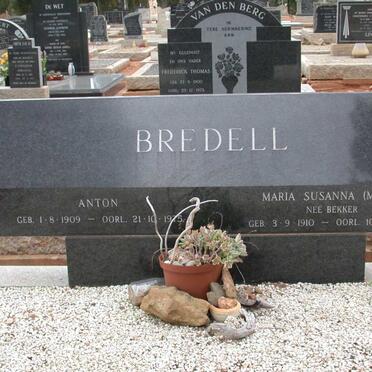 BREDELL Anton 1909-1975 &amp; Maria Susanna BEKKER 1910-1996