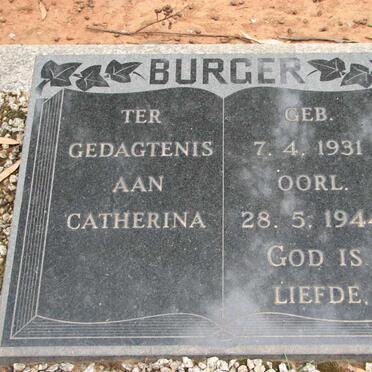 BURGER Catherina 1931-1944