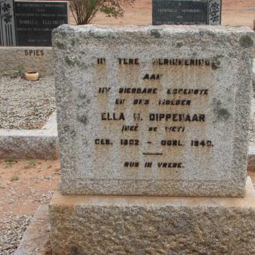 DIPPENAAR Ella H. nee DE WET 1892-1949