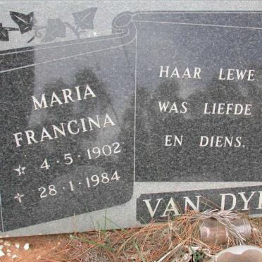 DYK Maria Francina, van 1902-1984