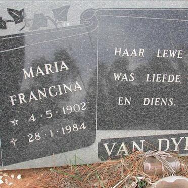 DYK Maria Francina, van 1902-1984