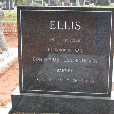 ELLIS Bonifesius Langenhoven 1938-1978