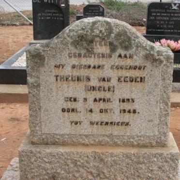 EEDEN Theunis, van 1883-1948