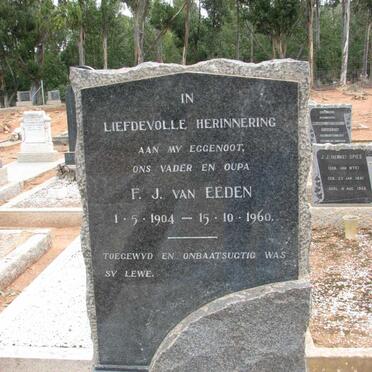 EEDEN F.J., van 1904-1960