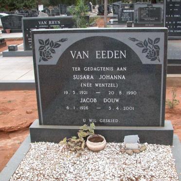 EEDEN Jacob Douw, van 1926-2001 &amp; Susara Johanna WENTZEL 1921-1990