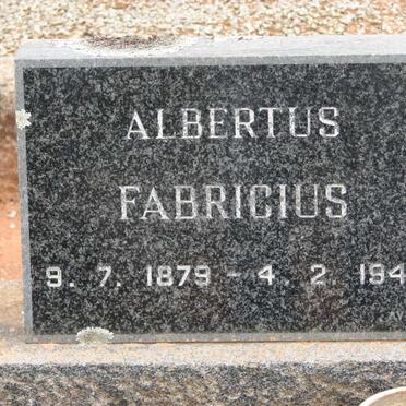 FABRICIUS Albertus 1879-1942