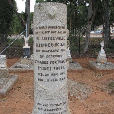 FOURIE Stefanus Fortunatus 1915-1945