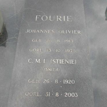FOURIE Johannes Olivier 1913-1975 &amp; C.M.I. SMITH 1920-2003 :: FOURIE David Hermanus 1946-1993
