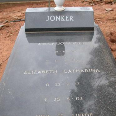 JONKER Adolf Johannes 1920-1994 &amp; Elizabeth Catharina 1917-2003
