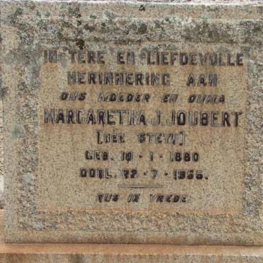 JOUBERT Margaretha nee STEYN 1880-1955