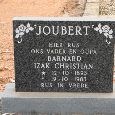 JOUBERT Barnard Izak Christian 1893-1983