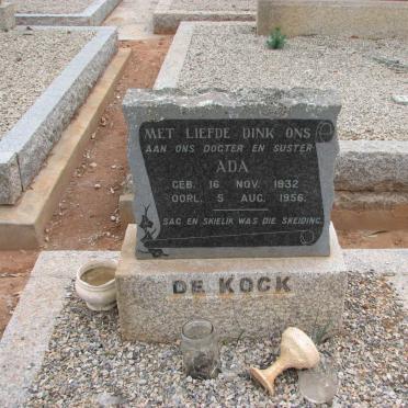KOCK Ada, de 1932-1956