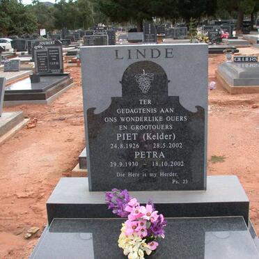 LINDE Pieter 1926-2002 &amp; Petra 1930-2002