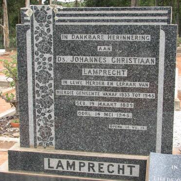 LAMPRECHT Johannes Christiaan 1889-1945