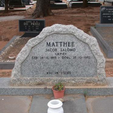 MATHEE Jacob Saloma 1918-1982