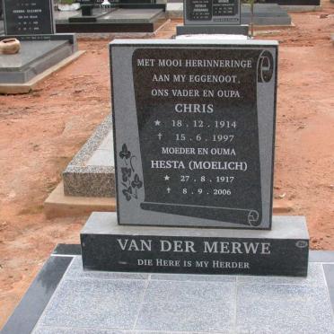 MERWE Chris, van der 1914-1997 &amp; Hesta MOELICH 1917-2006