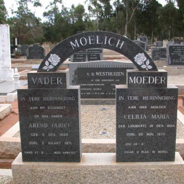 MOELICH Arend 1899-1971 &amp; Cecilia Maria JOUBERT 1894-1975