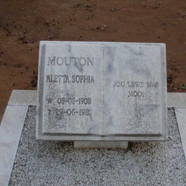 MOUTON Aletta Sophia 1908-1987