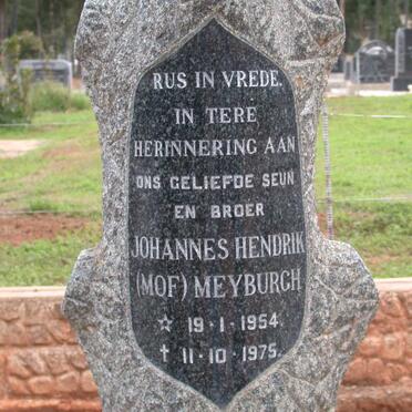 MEYBURGH Johannes Hendrik 1954-1975