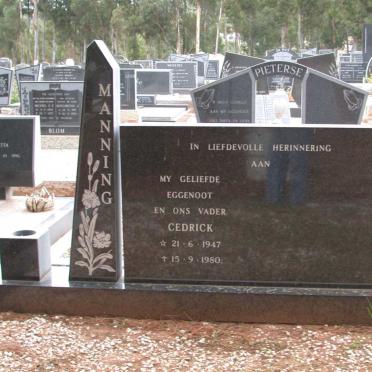 MANNING Cedrick 1947-1980