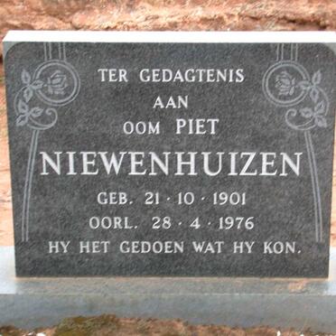 NIEWENHUIZEN Piet 1901-1976