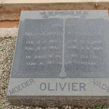 OLIVIER Wynand Louis 1896-1965 &amp; Johanna Petronella 1907-1952