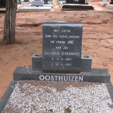 OOSTHUIZEN Jacobus Johannes 1957-1987