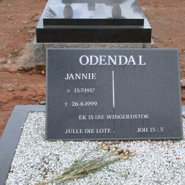 ODENDAL Jannie 1917-1999