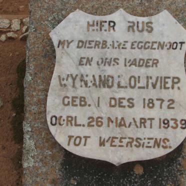 OLIVIER Wynand L. 1872-1939