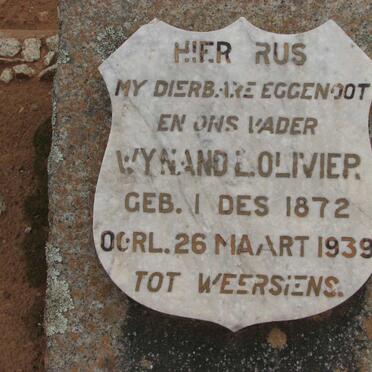 OLIVIER Wynand L. 1872-1939