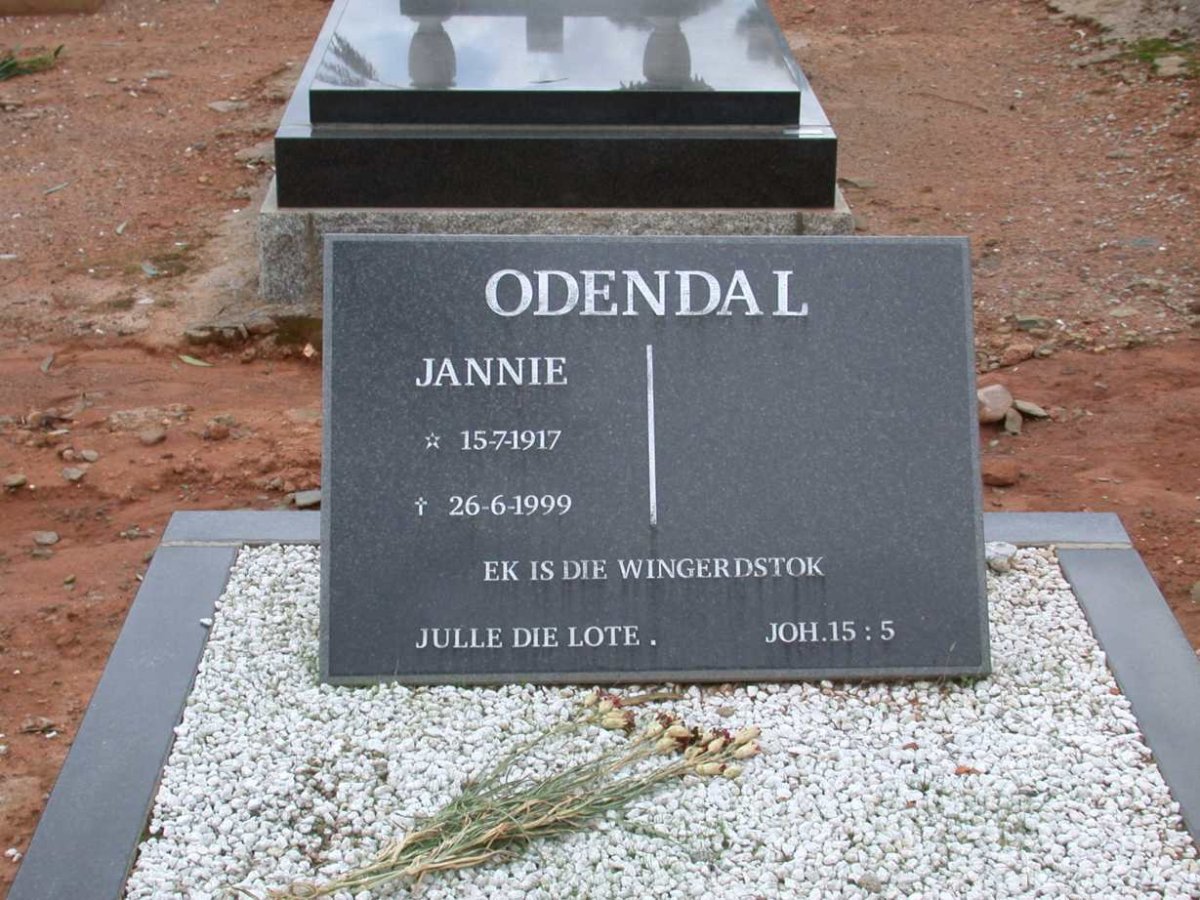 ODENDAL Jannie 1917-1999