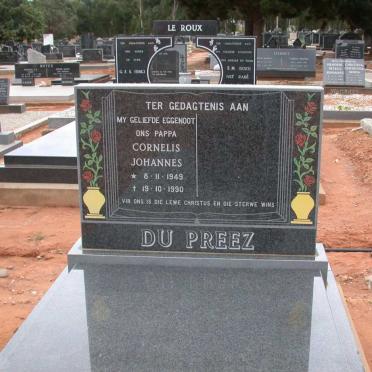 PREEZ Cornelis Johannes, du 1949-1990