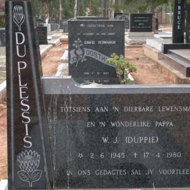 PLESSIS W.J., du 1945-1980