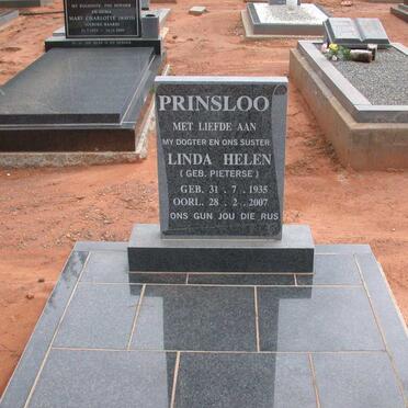 PRINSLOO Linda Helen nee PIETERSE 1935-2007
