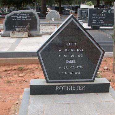 POTGIETER Sarel 1896-1991 &amp; Sally 1906-1991