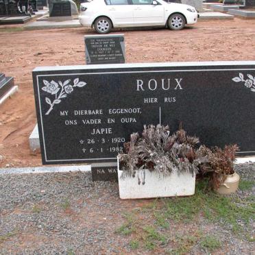 ROUX Japie 1920-1982