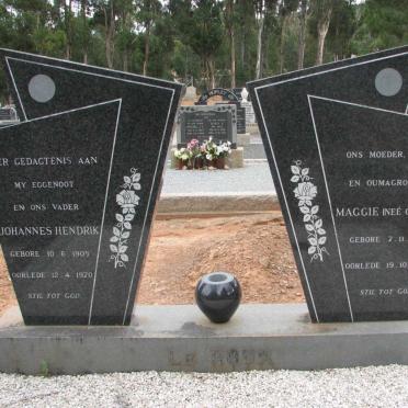 ROUX Johannes Hendrik, le 1905-1970 &amp; Maggie CLOETE 1905-1993