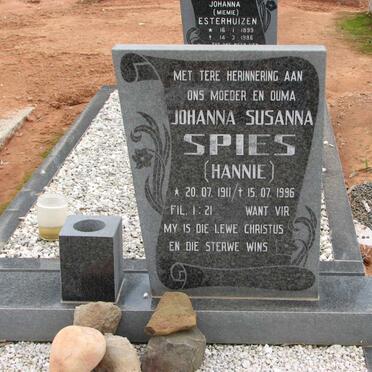 SPIES Johanna Susanna 1911-1996