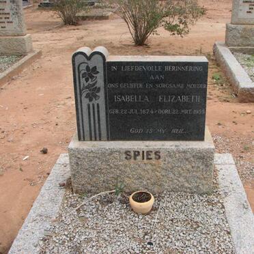 SPIES Isabella Elizabeth 1874-1955