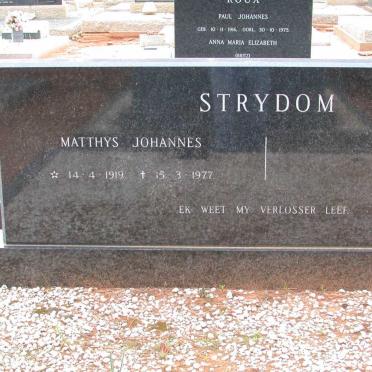 STRYDOM Matthys Johannes 1919-1977
