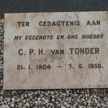 TONDER C.P.H., van 1904-1958
