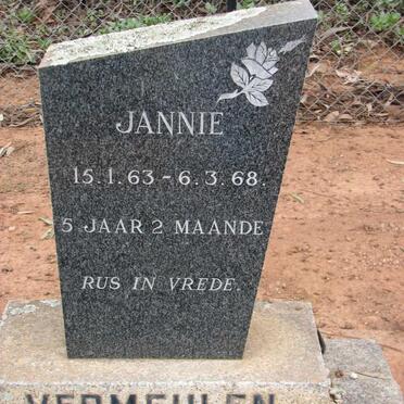 VERMEULEN Jannie 1963-1968