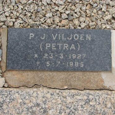 VILJOEN P.J. 1927-1985