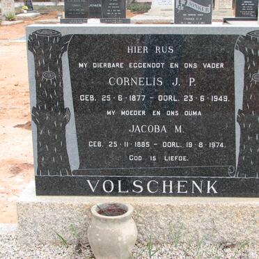 VOLSCHENK Cornelis J.P. 1877-1949 &amp; Jacoba M. 1885-1974