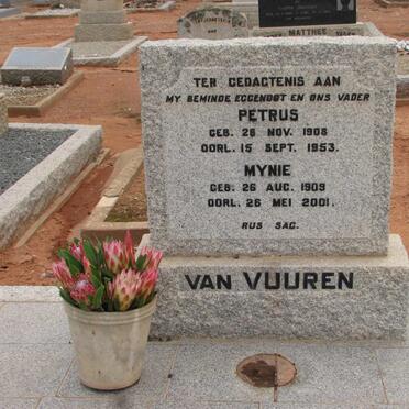 VUUREN Petrus, van 1908-1953 &amp; Mynie 1909-2001